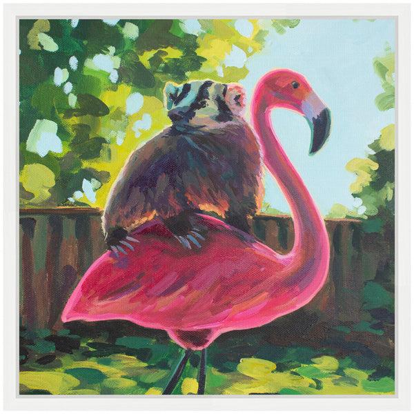 Kate & Laurel Sylvie Backyard Besties Framed Canvas By Rachel Christopoulos