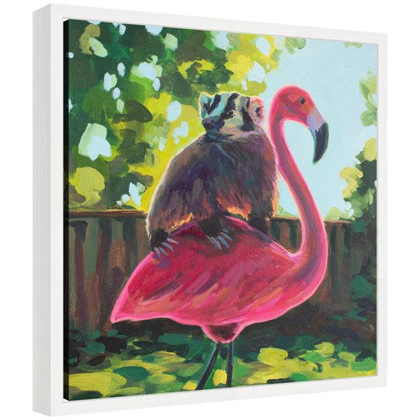 kate & laurel Sylvie Backyard Besties Framed Canvas by Rachel Christopoulos