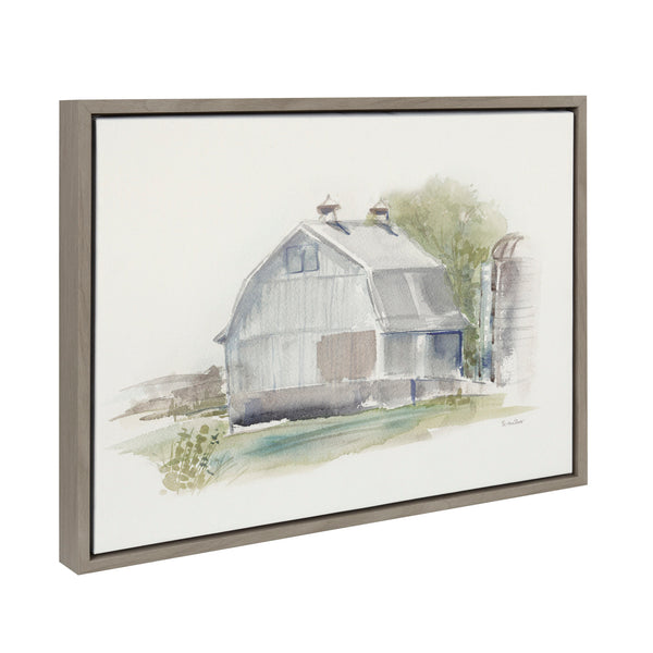 Kate & Laurel Sylvie Barn 1 Framed Canvas By Patricia Shaw