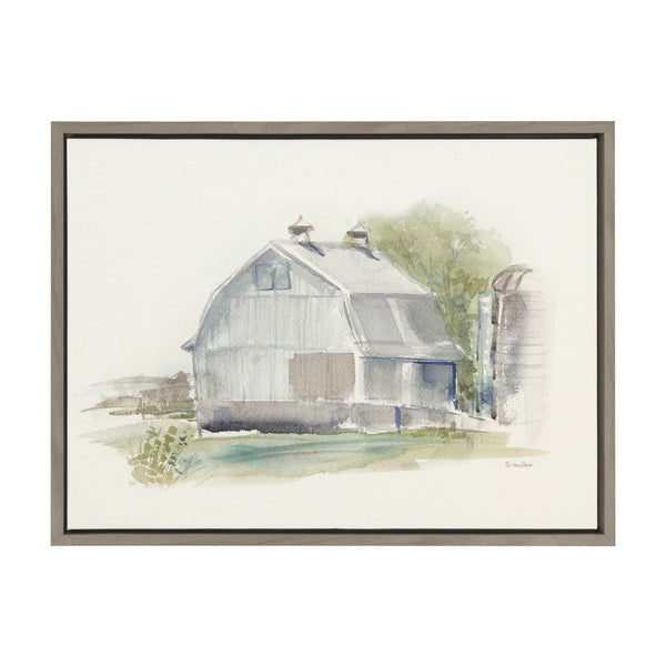kate & laurel Sylvie Barn 1 Framed Canvas by Patricia Shaw