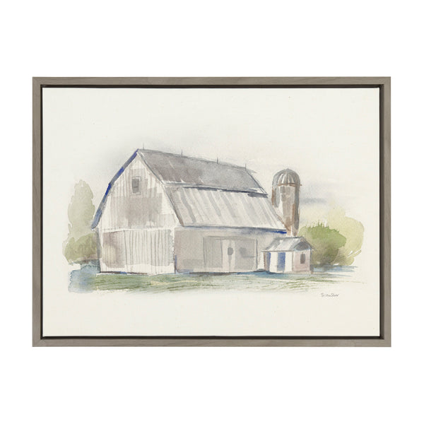 kate & laurel Sylvie Barn 2 Framed Canvas by Patricia Shaw
