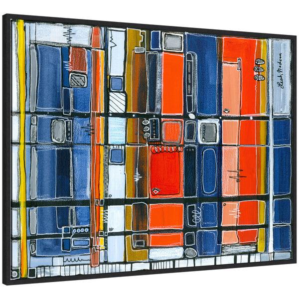 kate & laurel Sylvie Bart Horizontal Framed Canvas by Leah Nadeau