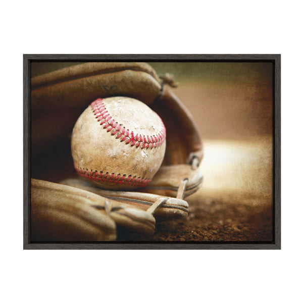 kate & laurel Sylvie Baseball Glove Framed Canvas by Shawn St. Peter