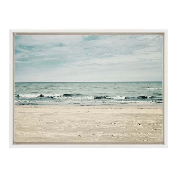 Kate & Laurel Sylvie Beach 2 Framed Canvas By Emiko And Mark Franzen Of F2Images