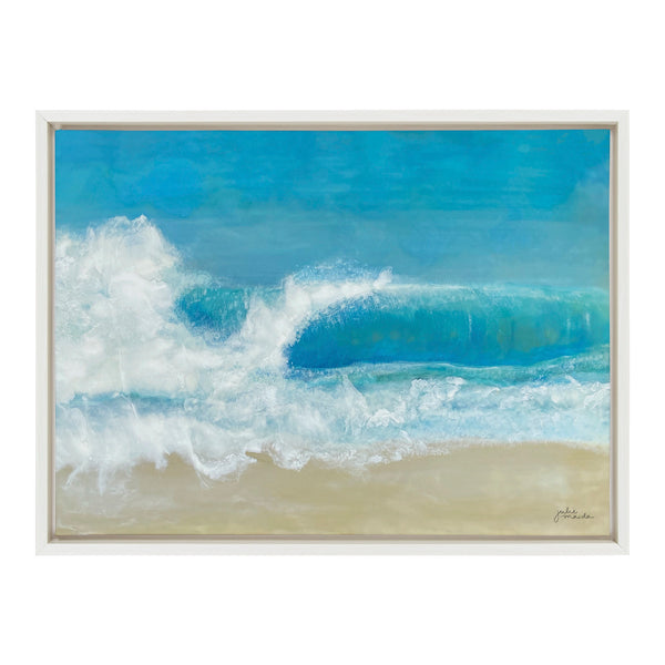 Kate & Laurel Sylvie Beach Day Framed Canvas By Julie Maida