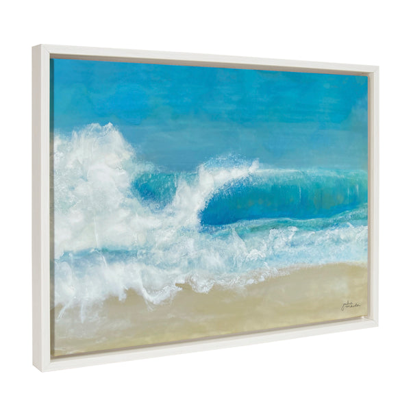 kate & laurel Sylvie Beach Day Framed Canvas by Julie Maida