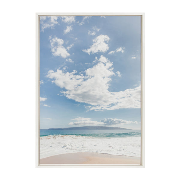 kate & laurel Sylvie Beach Framed Canvas by Alicia Abla