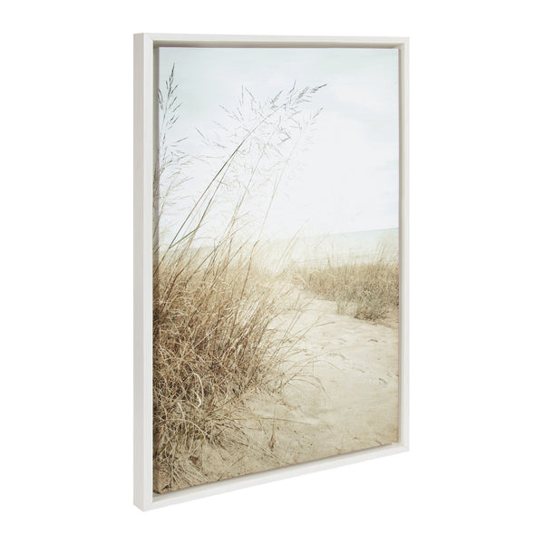 Kate & Laurel Sylvie Beach Grasses Framed Canvas By Emiko And Mark Franzen Of F2Images