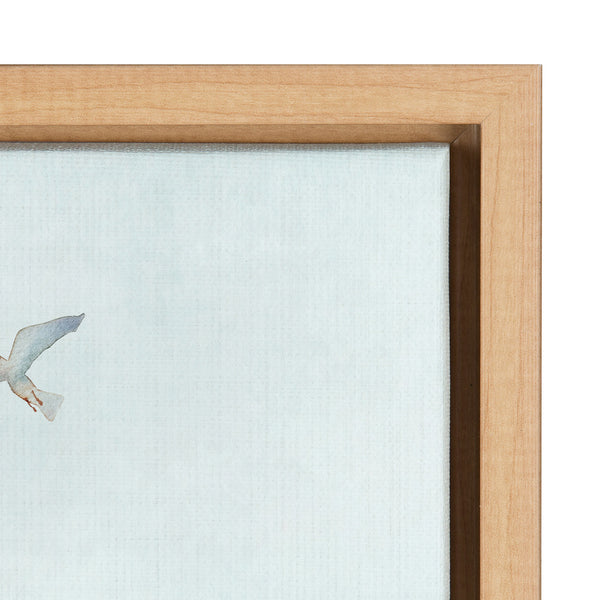 Kate & Laurel Sylvie Beach II Framed Canvas By Nikki Chu