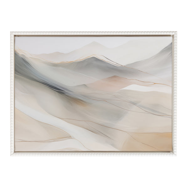 Kate & Laurel Sylvie Beaded Abstract Mystic Mountain Landscape Framed Canvas By The Creative Bunch Studio