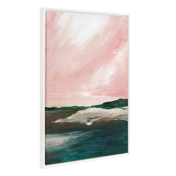 Kate & Laurel Sylvie Beaded Evening Mood Framed Canvas By Nikita Jariwala