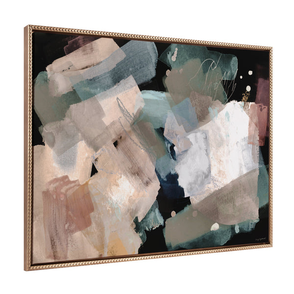 Kate & Laurel Sylvie Beaded Nebula Abstract Framed Canvas By Amy Lighthall