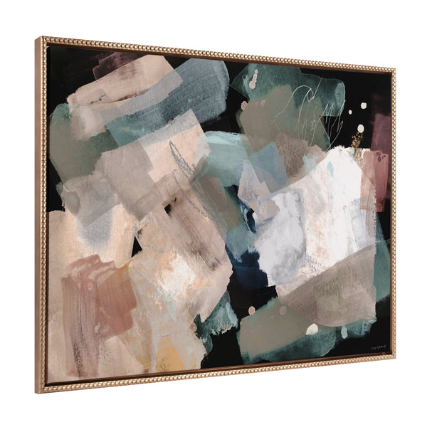 kate & laurel Sylvie Beaded Nebula Abstract Framed Canvas by Amy Lighthall