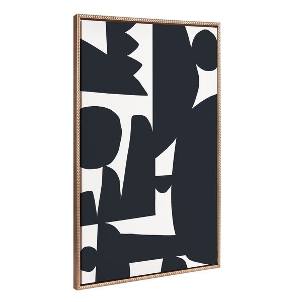 Kate & Laurel Sylvie Beaded Quiet Jungle I Framed Canvas By Kelly Knaga