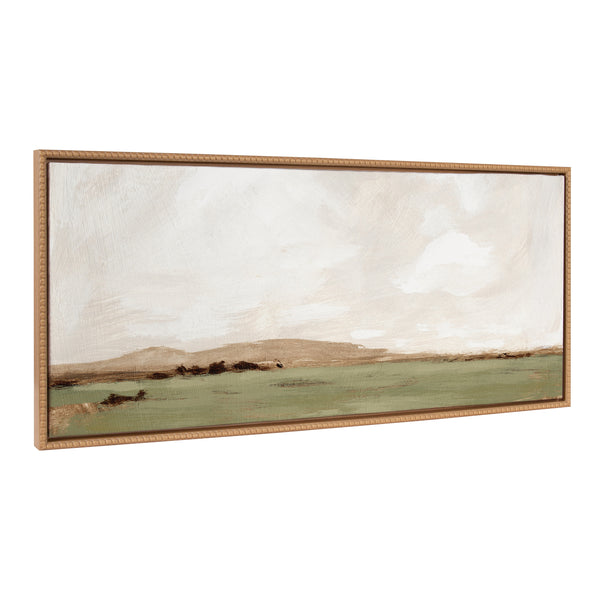 kate & laurel Sylvie Beaded Rest No 2 Framed Canvas by Mackenzie Nelson