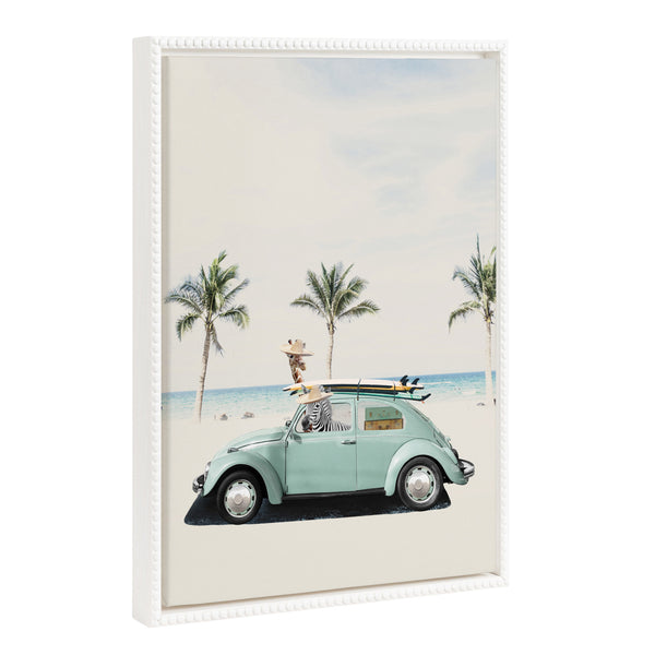 Kate & Laurel Sylvie Beaded Summer Adventures Framed Canvas By July Art Prints