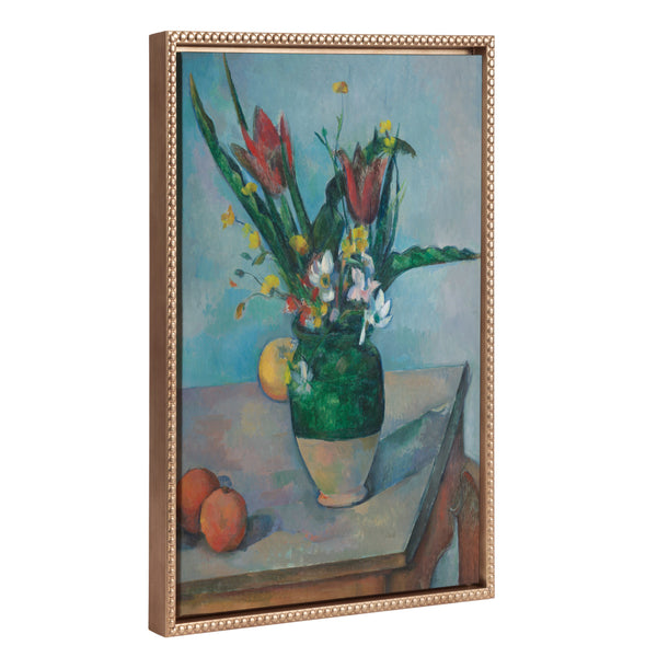 Kate & Laurel Sylvie Beaded The Vase Of Tulips C. 1890 Framed Canvas By The Art Institute Of Chicago