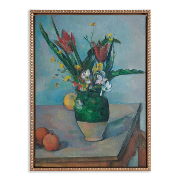 Kate & Laurel Sylvie Beaded The Vase Of Tulips C. 1890 Framed Canvas By The Art Institute Of Chicago