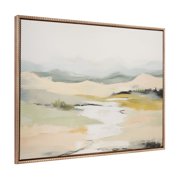 kate & laurel Sylvie Beaded Tranquil Landscape I Framed Canvas by Amy Lighthall