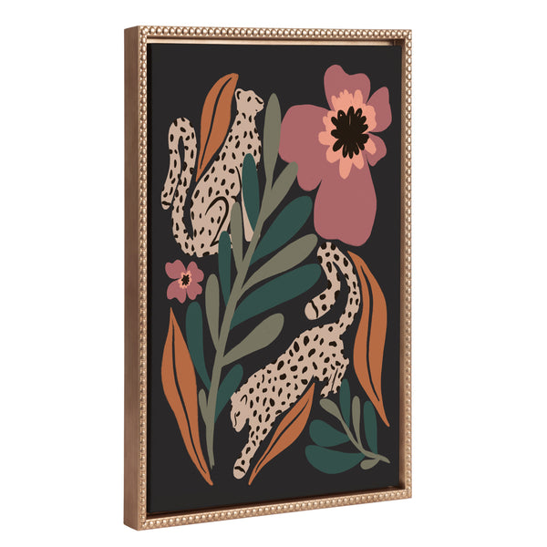 kate & laurel Sylvie Beaded Wild Garden Framed Canvas by Oris Eddu kate & laurel Sylvie Beaded Wild Garden Framed Canvas by Oris Eddu
