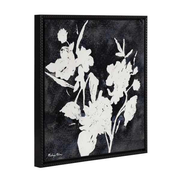 Kate & Laurel Sylvie Beaded Wildflowers Framed Canvas By Mackenzie Nelson