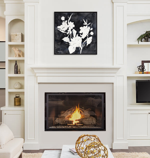 Kate & Laurel Sylvie Beaded Wildflowers Framed Canvas By Mackenzie Nelson