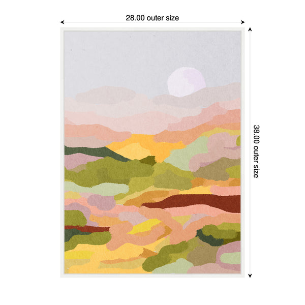 Kate & Laurel Sylvie Beautiful Landscape Framed Canvas By July Art Prints