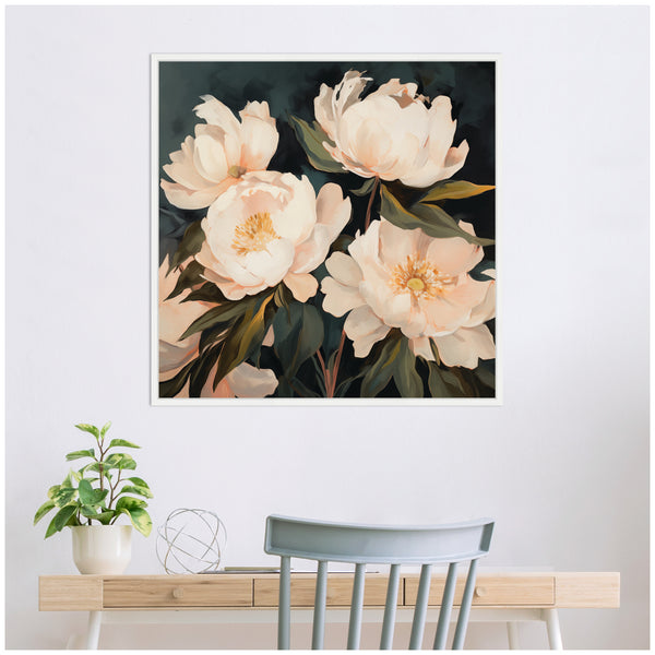 Kate & Laurel Sylvie Beautiful Painterly Floral Bouquets 2 Framed Canvas By The Creative Bunch Studio