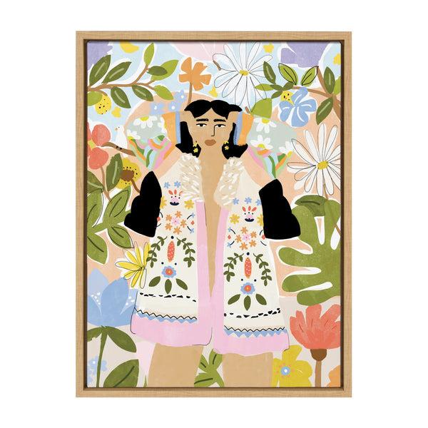 kate & laurel Sylvie Beauty Around Me Framed Canvas by Alja Horvat
