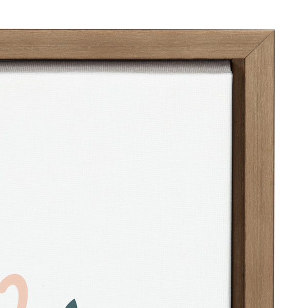 Kate & Laurel Sylvie Being Kind Is Kinda Magical V2 Framed Canvas By Yellow Heart Art