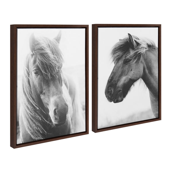 Kate & Laurel Sylvie Benevolence And Indomitable Framed Canvas Set By Alicia Abla