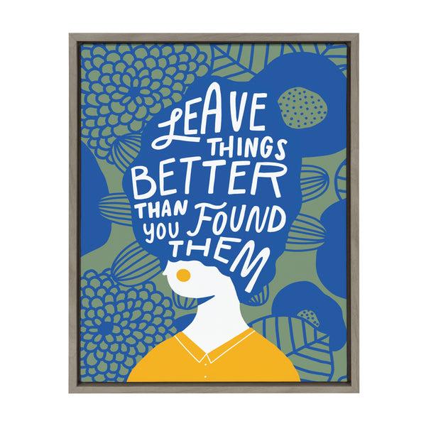 kate & laurel Sylvie Better Framed Canvas by Keely Reyes
