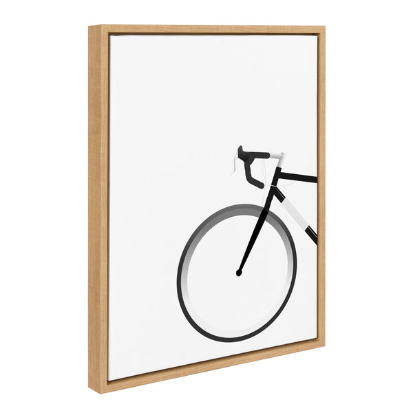 Kate & Laurel Sylvie Bike Framed Canvas By Maja Mitrovic Of Makes My Day Happy