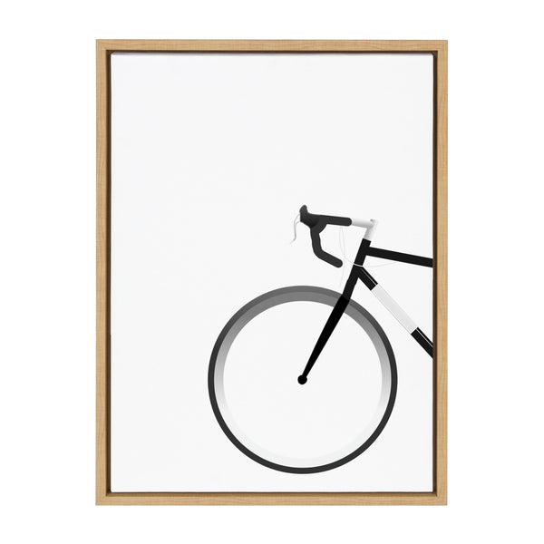 kate & laurel Sylvie Bike Framed Canvas by Maja Mitrovic of Makes My Day Happy