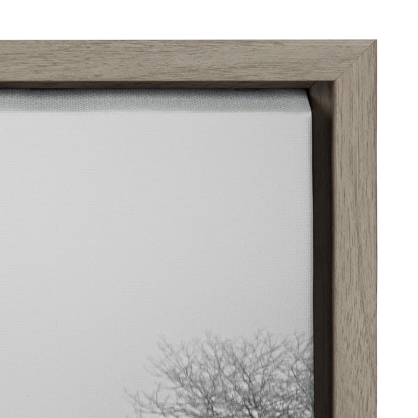 Kate & Laurel Sylvie Black And White Snow Day Framed Canvas By Emiko And Mark Franzen Of F2Images