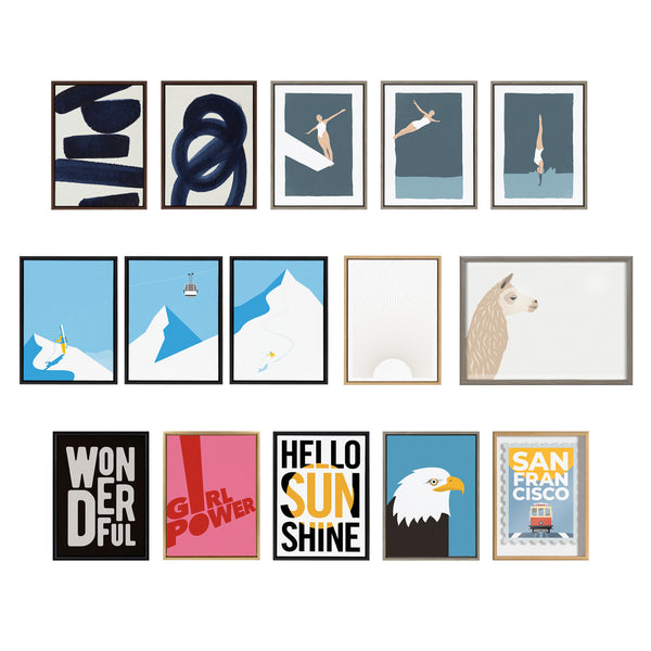 Kate & Laurel Sylvie Black Vase And Fly Away Framed Canvas By Rocket Jack