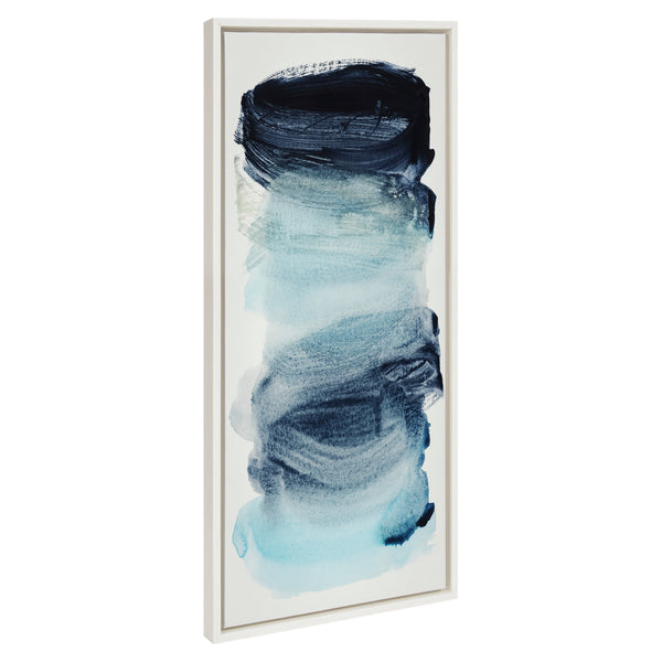 kate & laurel Sylvie Blue Palette I Framed Canvas by Amy Lighthall