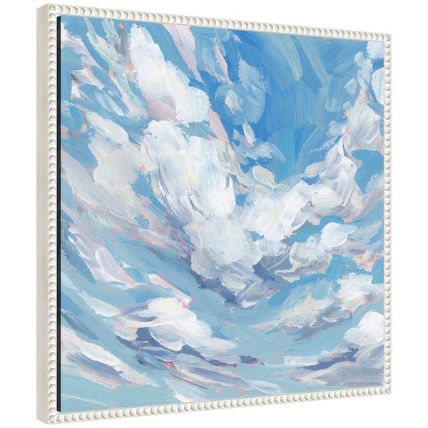 kate & laurel Sylvie Blue Skies Cloud Study Framed Canvas by Emily Kenney