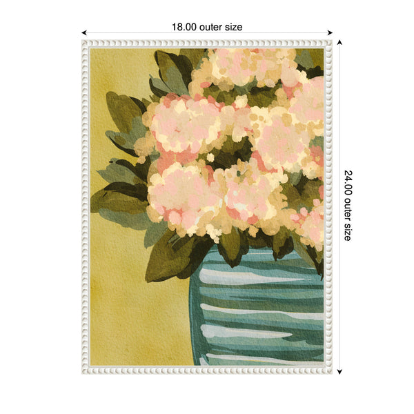 Kate & Laurel Sylvie Blush Blossoms Framed Canvas By Nikita Jariwala
