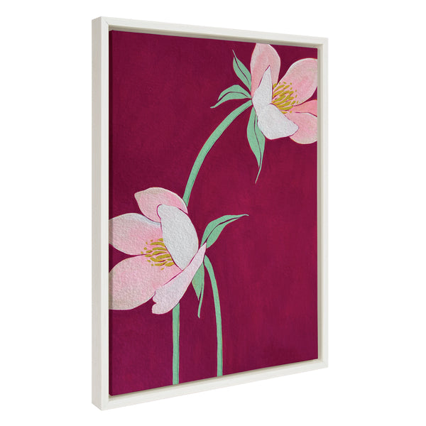 Kate & Laurel Sylvie Blushing Sisters Framed Canvas By Emma Daisy