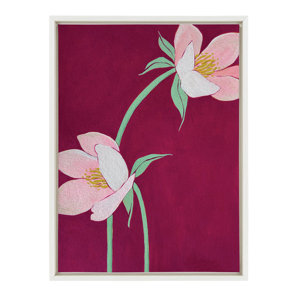 Kate & Laurel Sylvie Blushing Sisters Framed Canvas By Emma Daisy