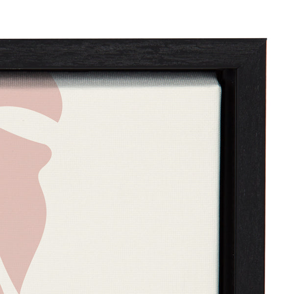 Kate & Laurel Sylvie Boho Abstract Face Framed Canvas By The Creative Bunch Studio