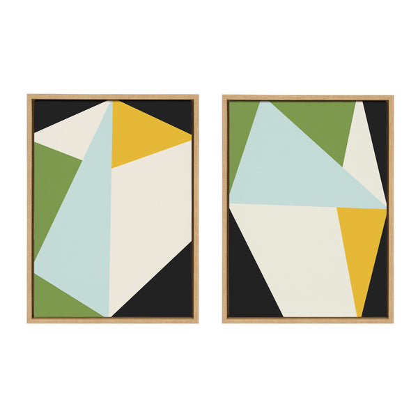Kate & Laurel Sylvie Bold Graphic 1 And 2 Framed Canvas By The Creative Bunch Studio