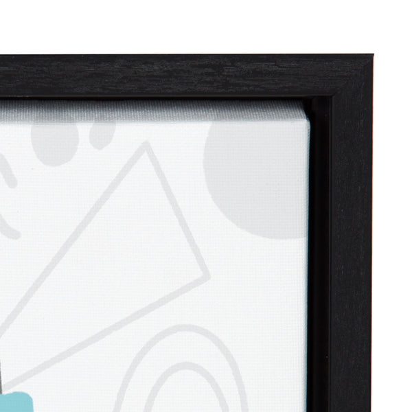 Kate & Laurel Sylvie Boom Box Boy 1 Framed Canvas By Molly Fabiano Black 18x24