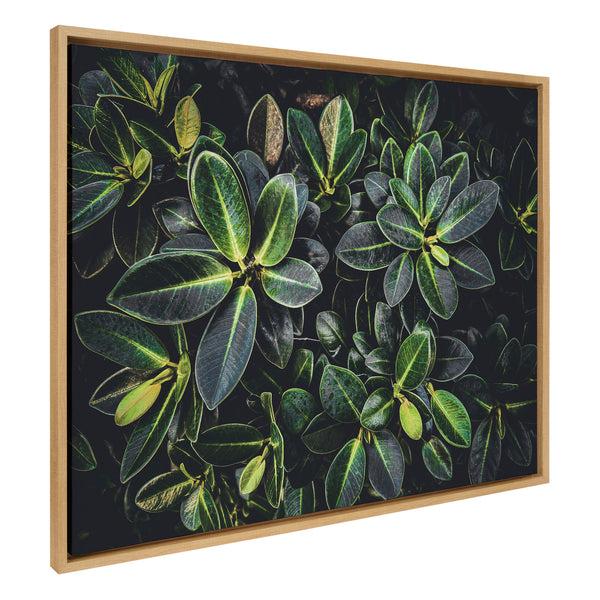 Kate & Laurel Sylvie Botanical Greenery Plant Wall Framed Canvas By The Creative Bunch Studio