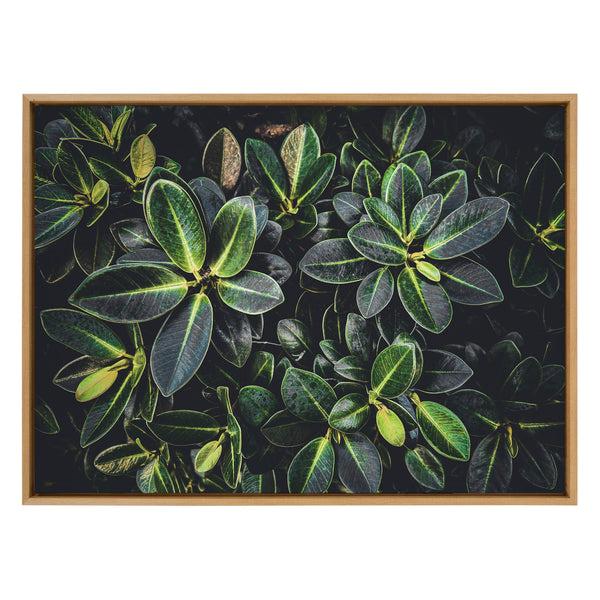 Kate & Laurel Sylvie Botanical Greenery Plant Wall Framed Canvas By The Creative Bunch Studio