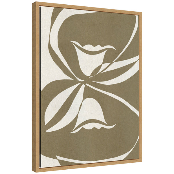 kate & laurel Sylvie Bound by Beauty 2 Framed Canvas by Shatha Al Dafai