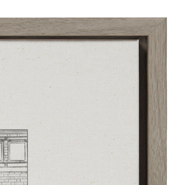 Kate & Laurel Sylvie Brick Building Façade 1 And Brick Building Façade 4 Framed Canvas Set By Viola Kreczmer