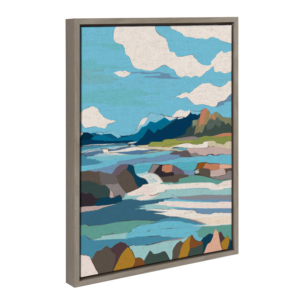 Kate & Laurel Sylvie Brienz Framed Canvas By Nikita Jariwala