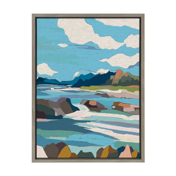 Kate & Laurel Sylvie Brienz Framed Canvas By Nikita Jariwala